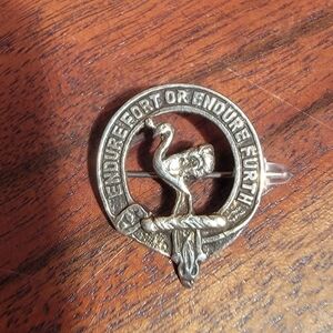 Thomas Kerr Ebbutt Sterling Scotland Clan Crest Brooch